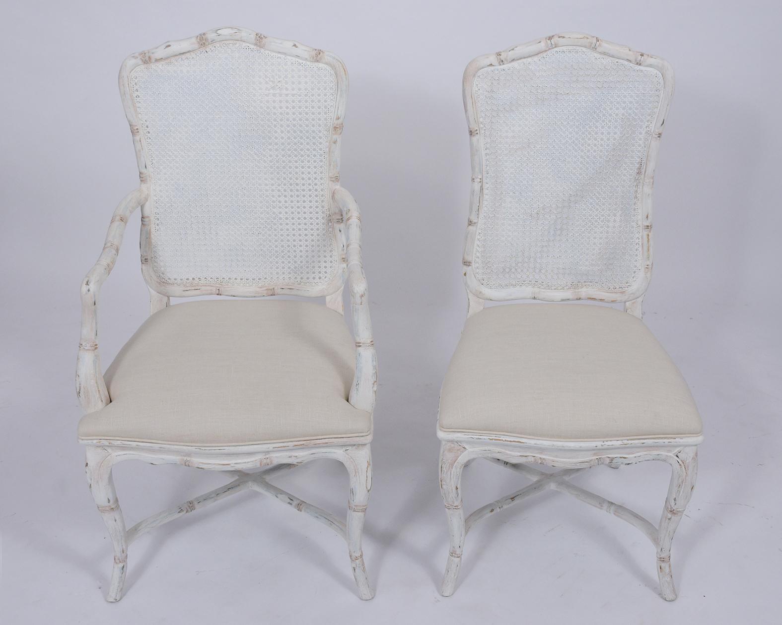 Italian Set of Eight Chinese Chippendale Dining Chairs