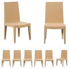Set of Eight Parsons Chairs - Holland and Sherry Ultrasuede