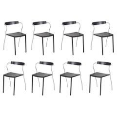 Set of Eight Pascal Mourgue for Artelano Rio Side or Dining Chairs France 1990s