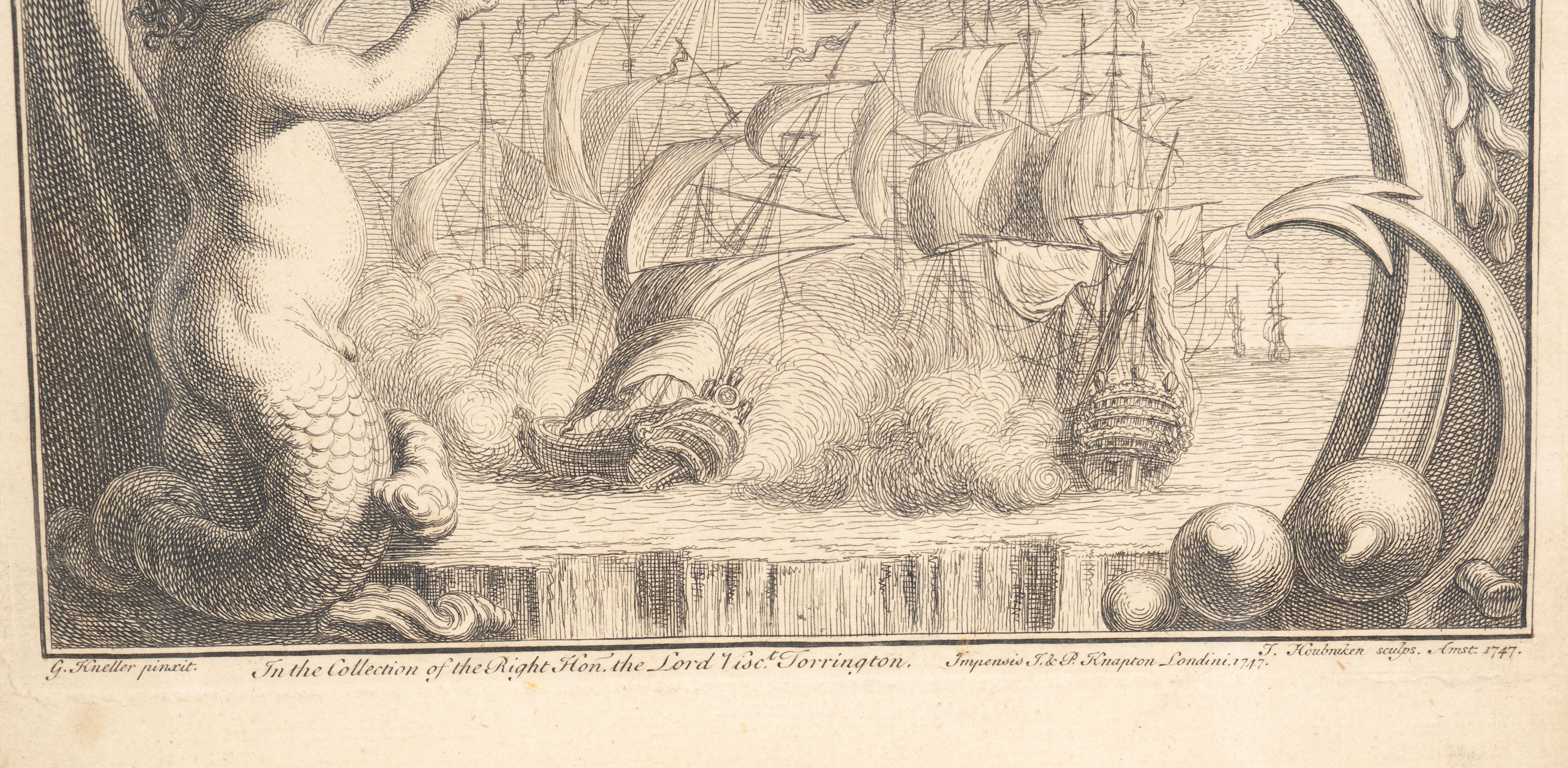 Ensemble de huit gravures de portraits d'après Kneller. en vente 4