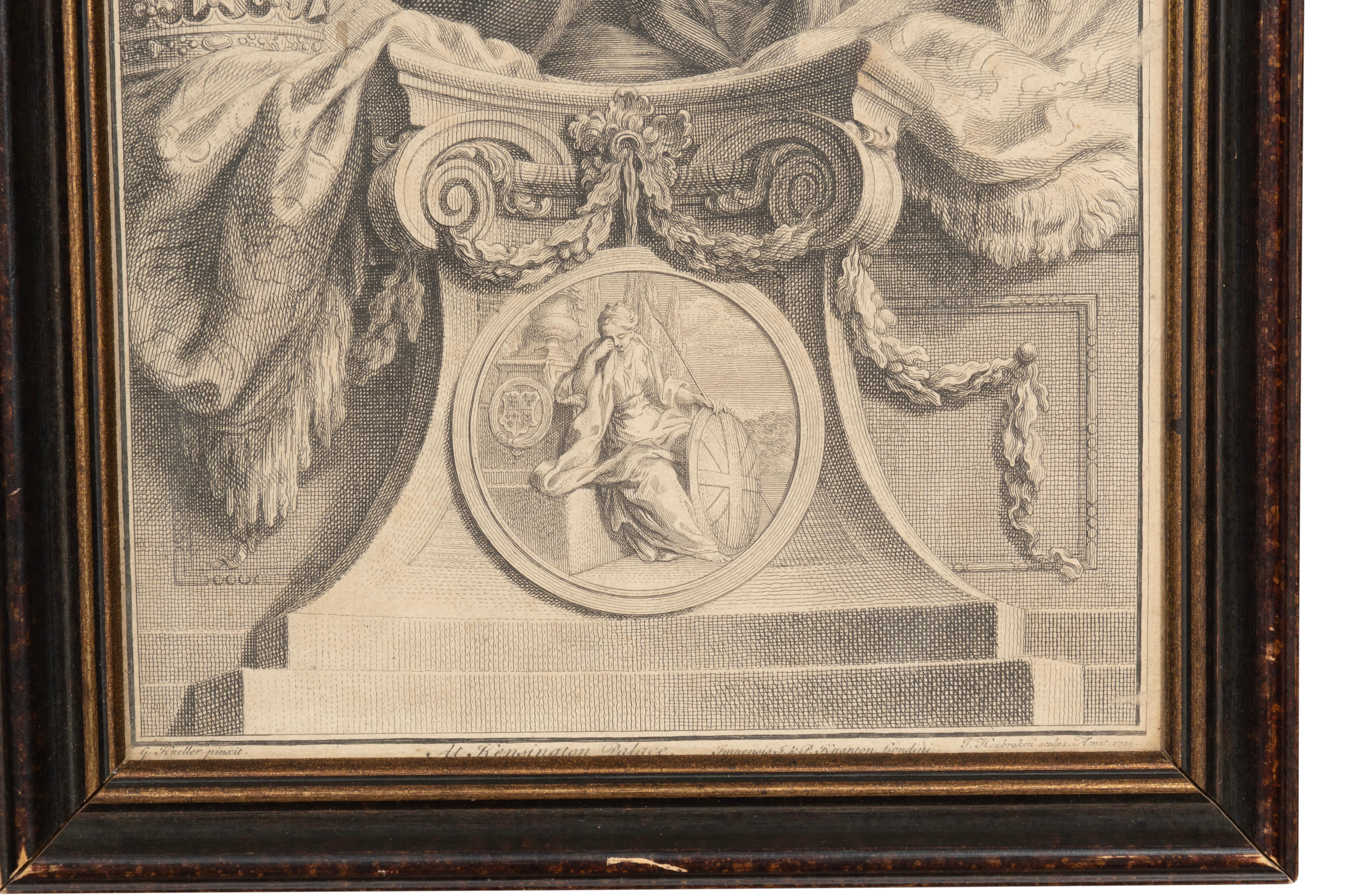 Ensemble de huit gravures de portraits d'après Kneller. en vente 7