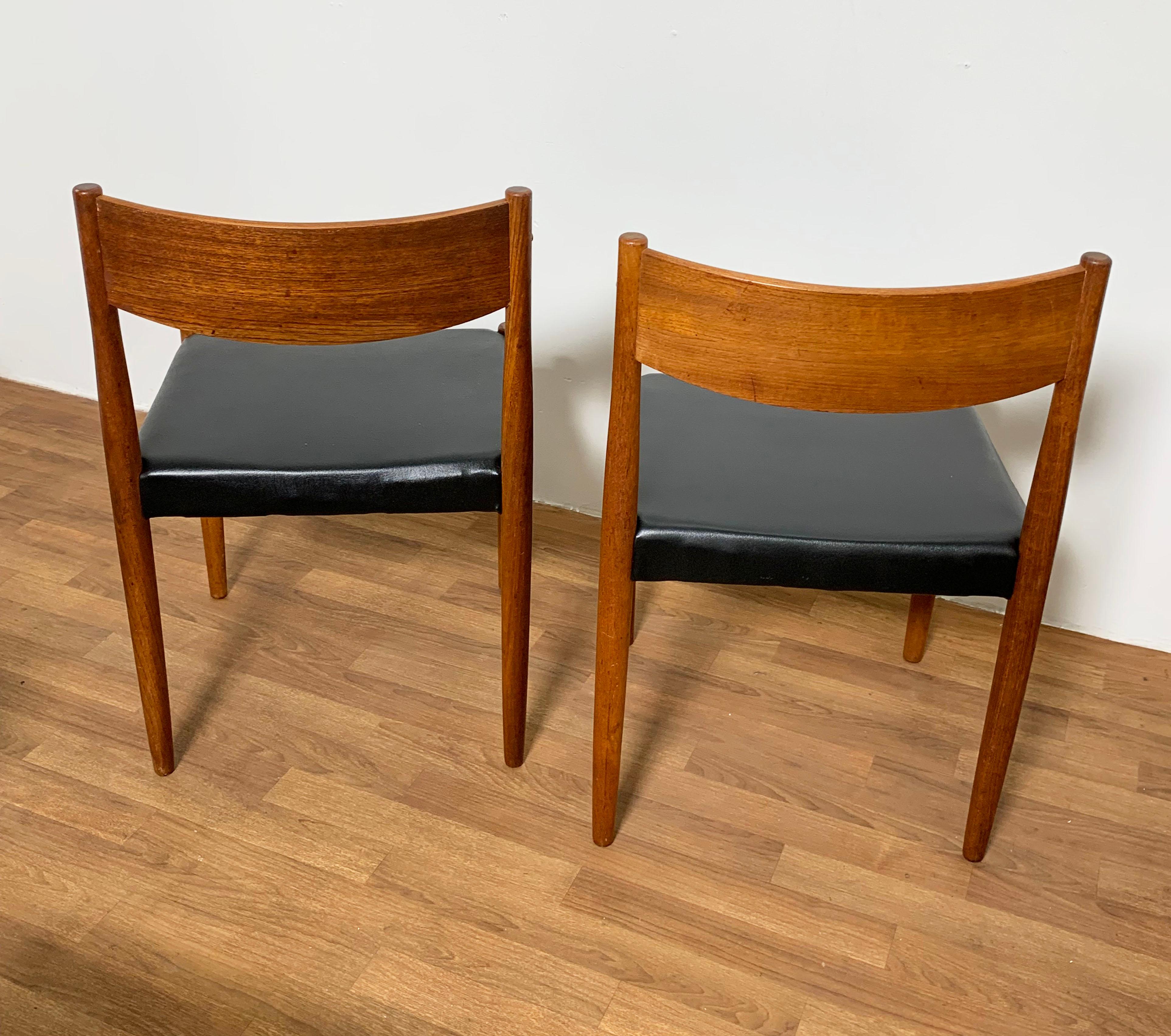 Set of Eight Poul Volther for Frem Rojle Danish Teak Dining Chairs, circa 1960s 4
