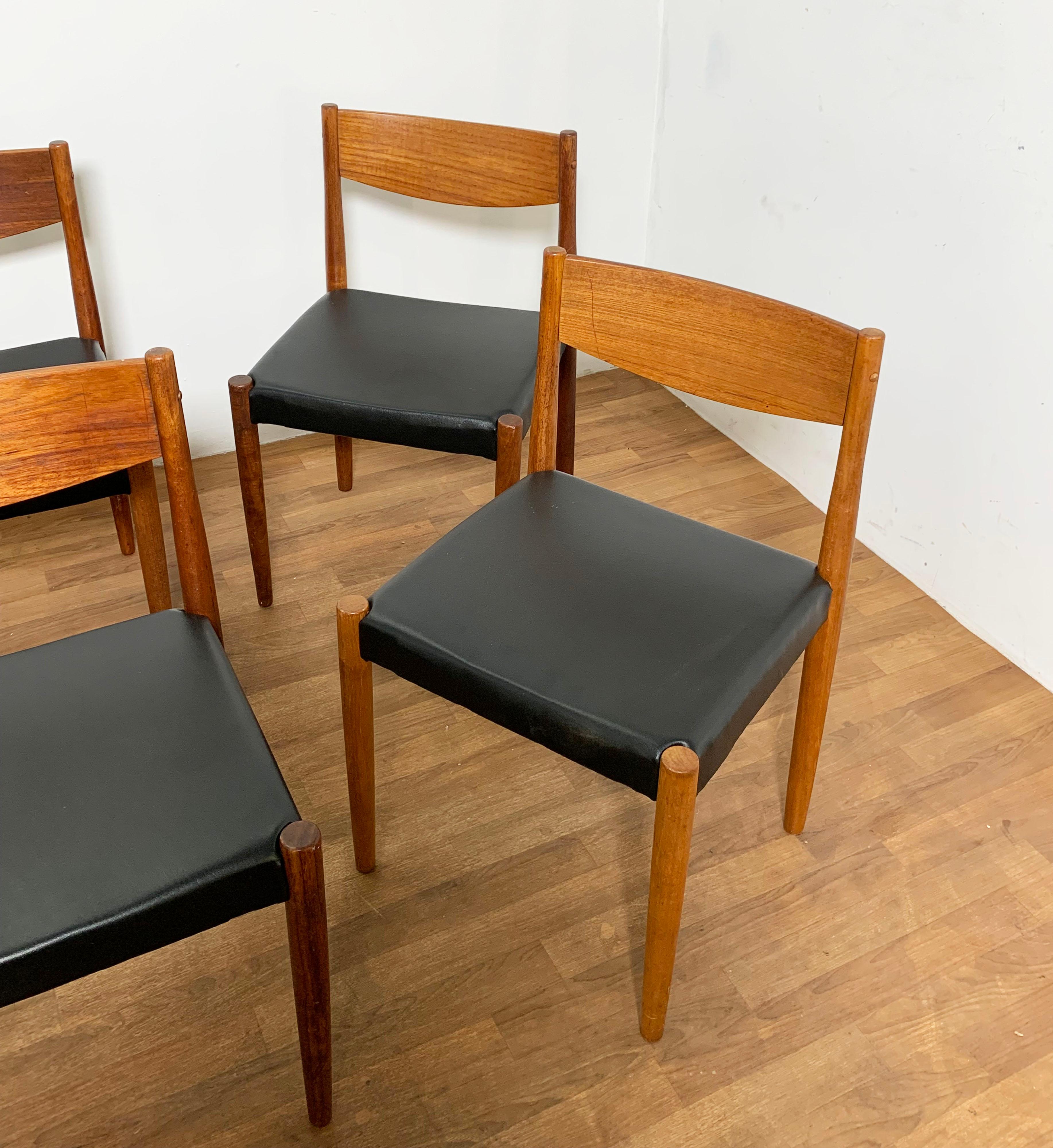 Mid-20th Century Set of Eight Poul Volther for Frem Rojle Danish Teak Dining Chairs, circa 1960s