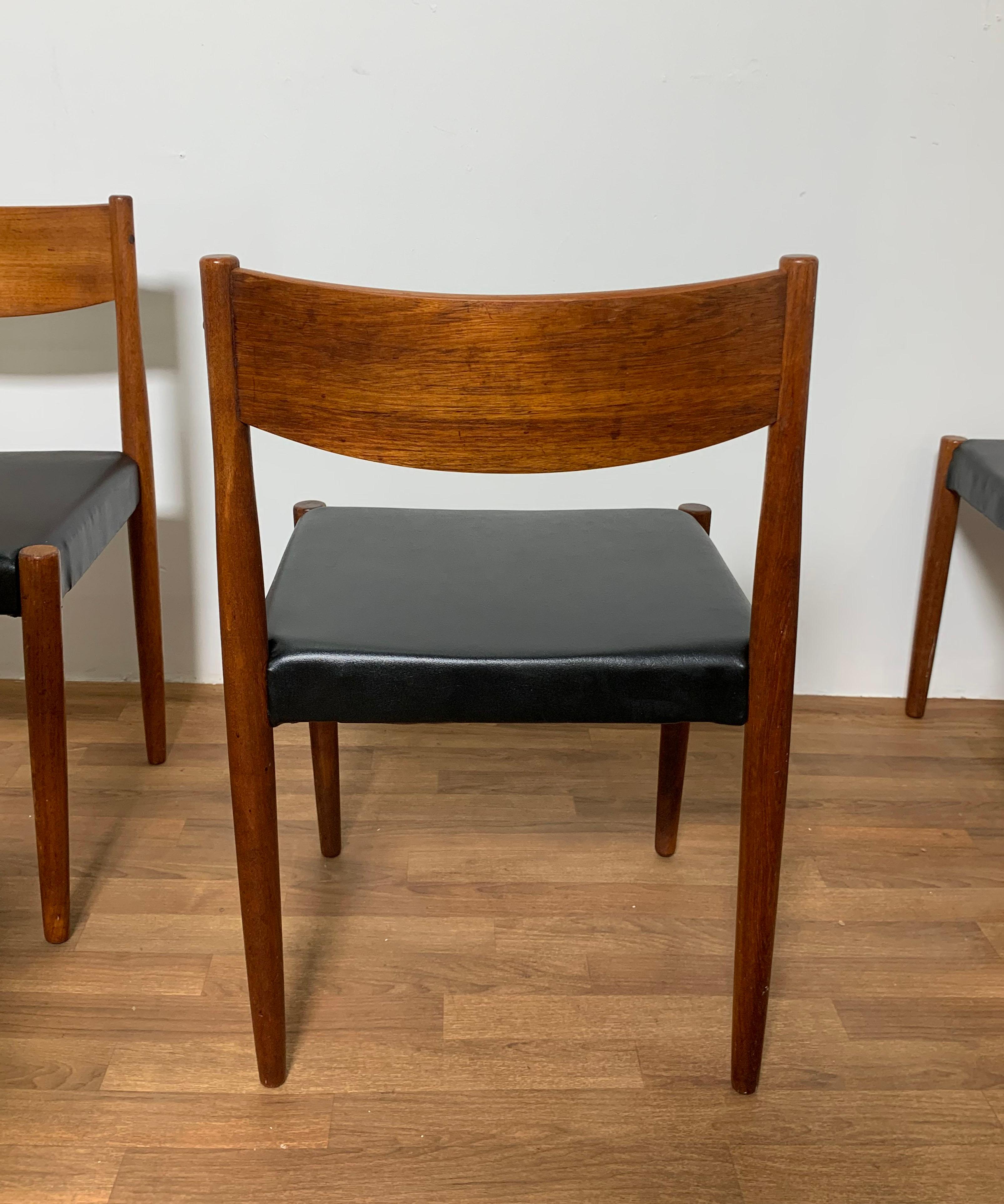 Set of Eight Poul Volther for Frem Rojle Danish Teak Dining Chairs, circa 1960s 3