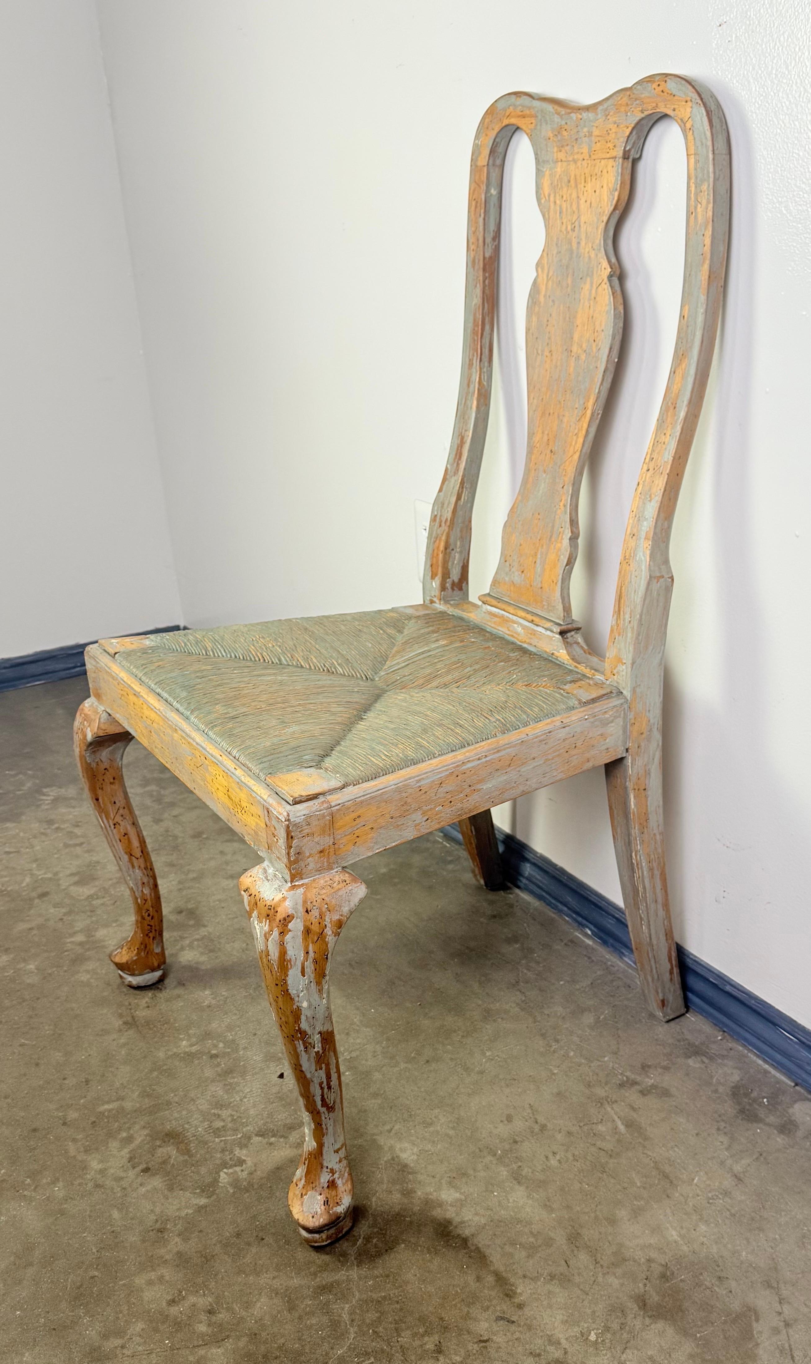 Lin Ensemble de huit chaises de salle à manger Queen Anne en vente