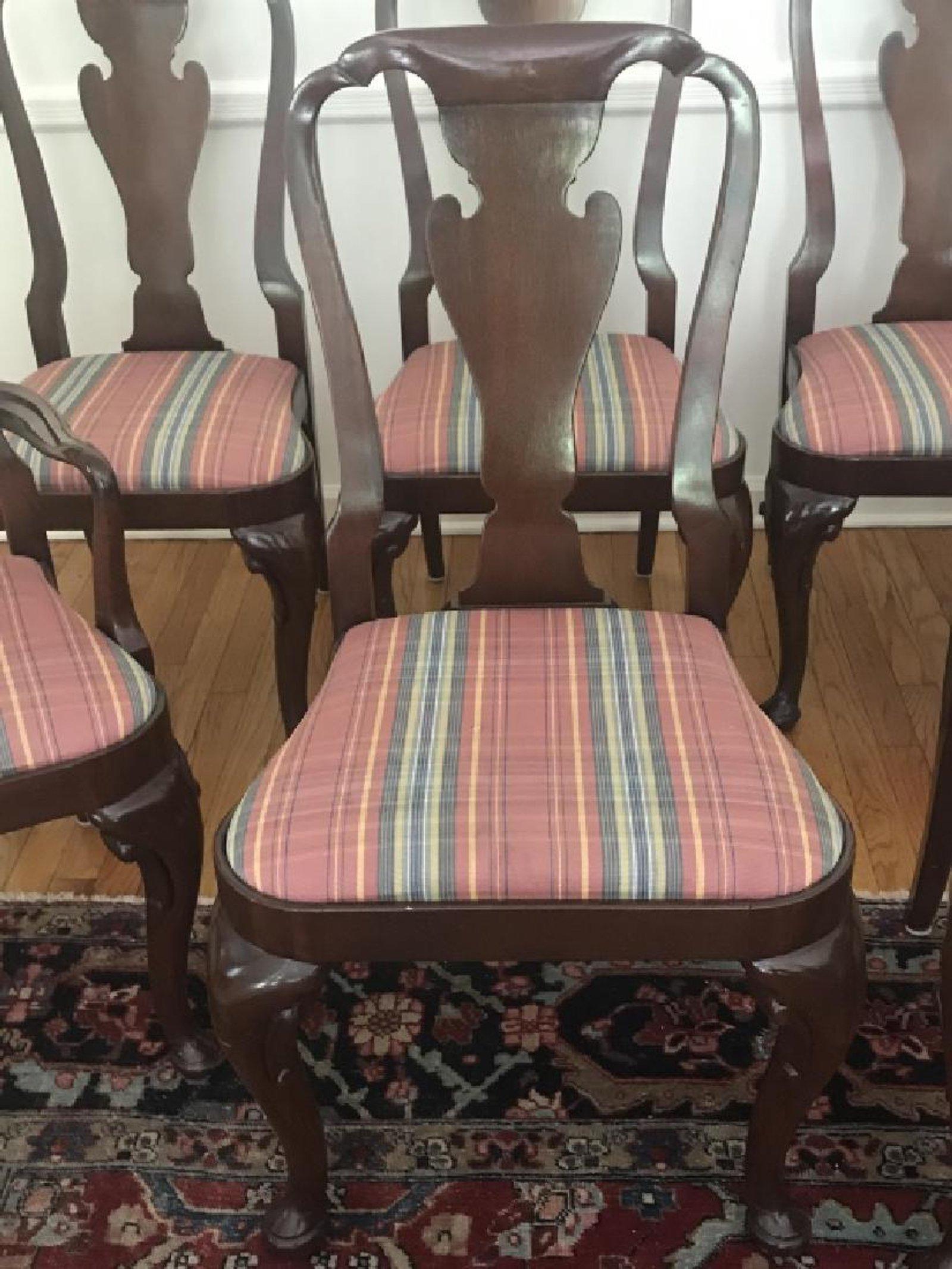 American Set of Eight Queen Anne Style Chairs