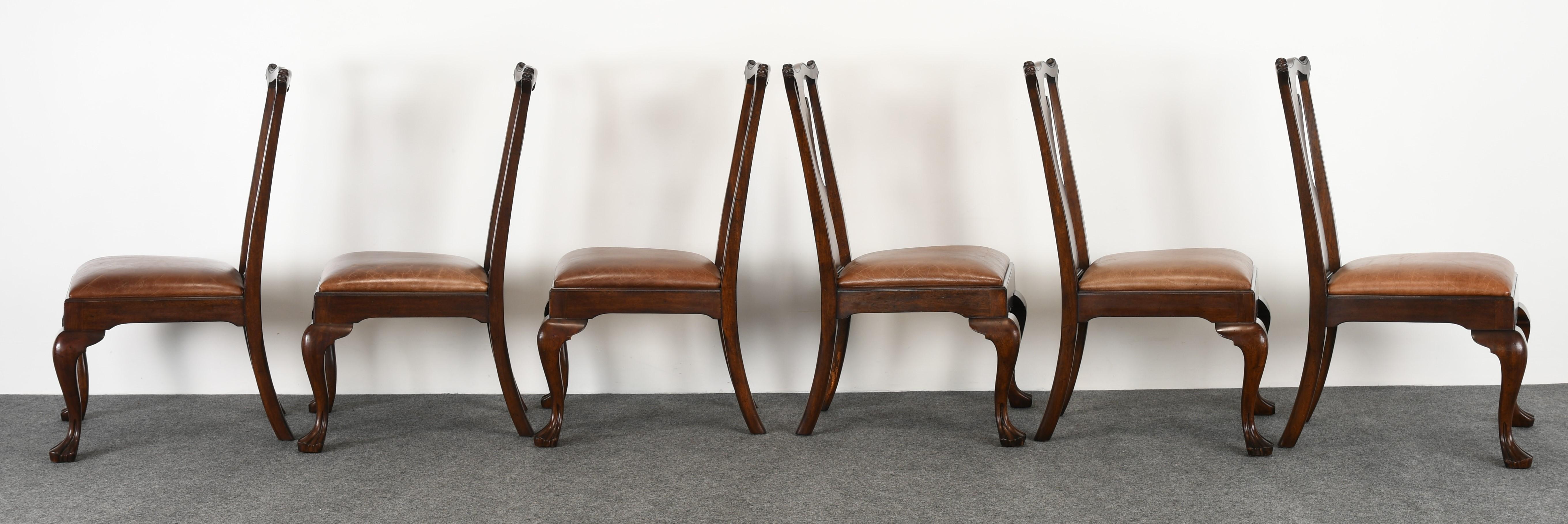 Set of Eight Ralph Lauren Queen Anne Chairs, 20th Century 7