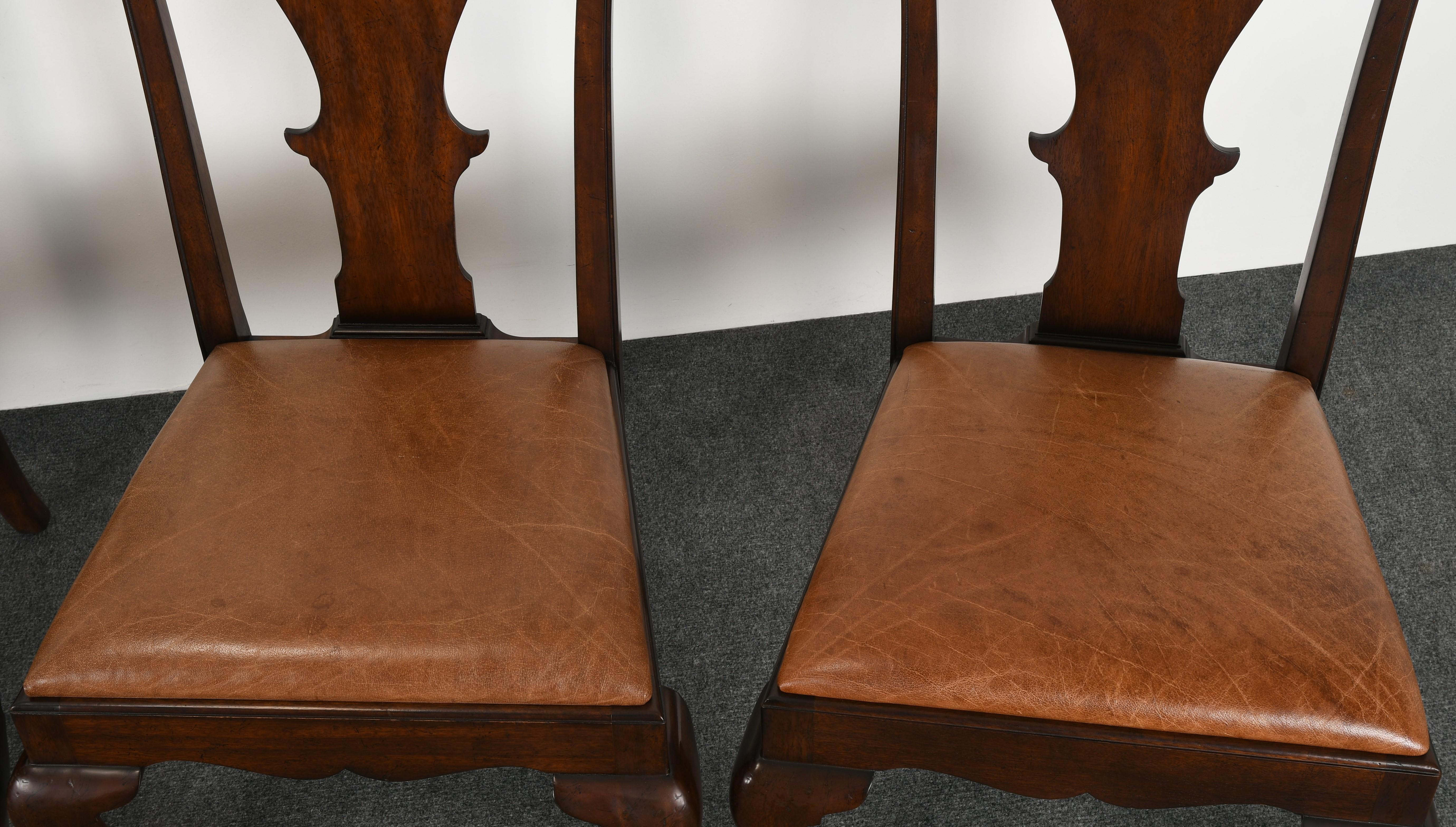 Set of Eight Ralph Lauren Queen Anne Chairs, 20th Century 9