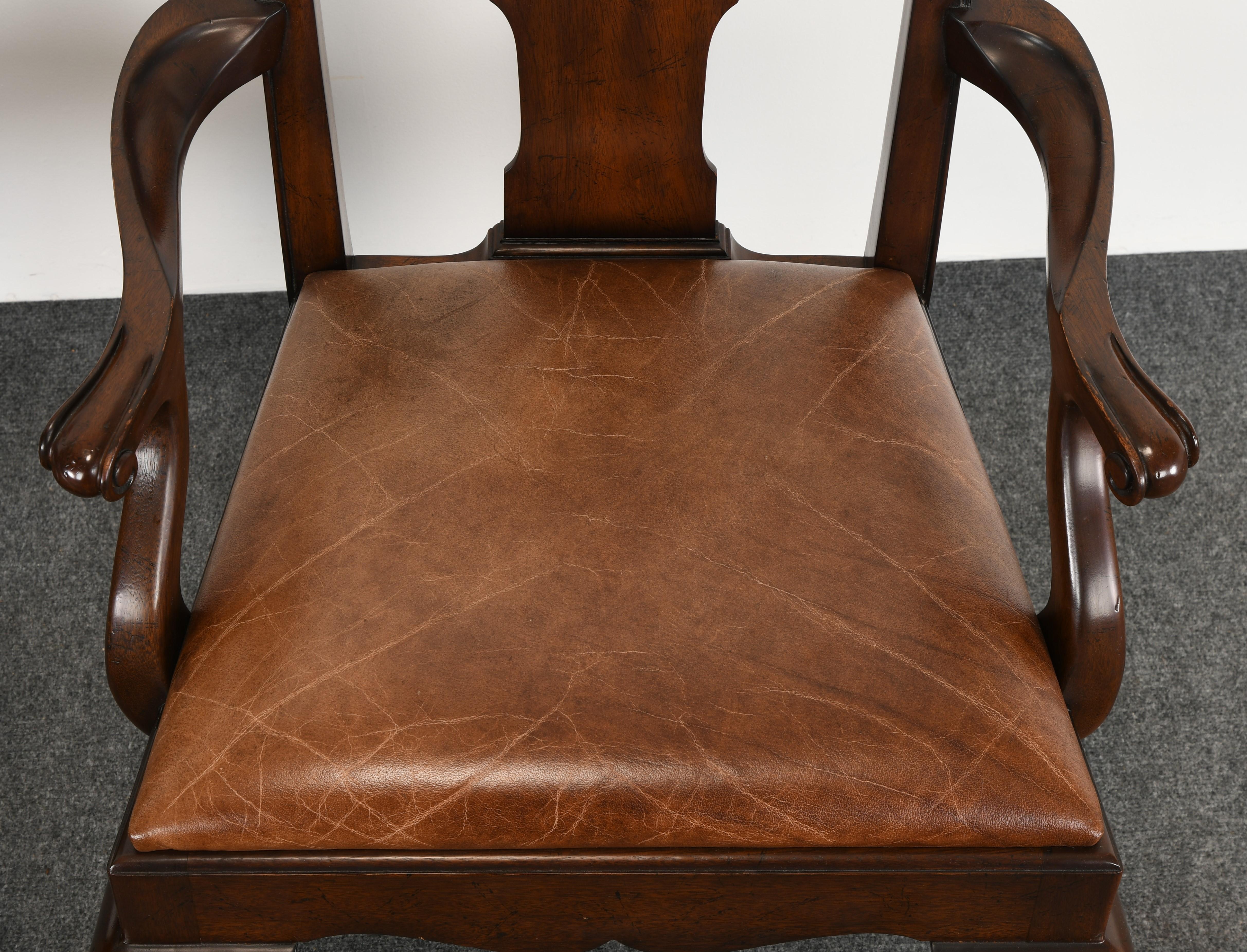 Set of Eight Ralph Lauren Queen Anne Chairs, 20th Century 12