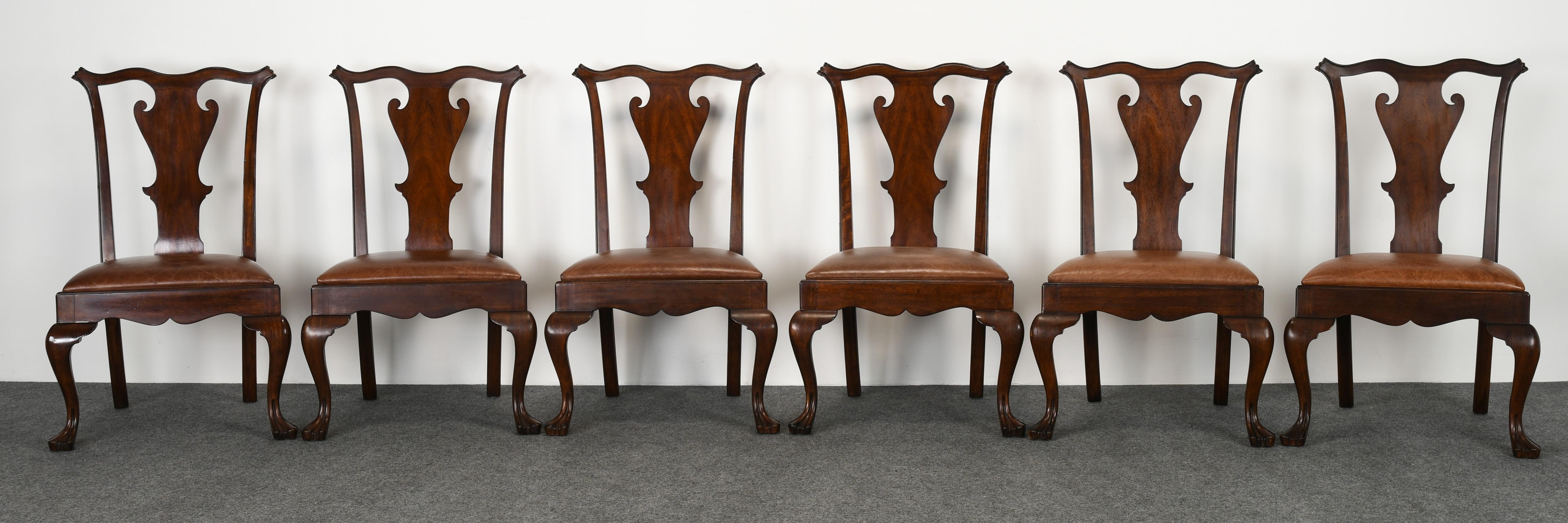 Set of Eight Ralph Lauren Queen Anne Chairs, 20th Century In Good Condition In Hamburg, PA