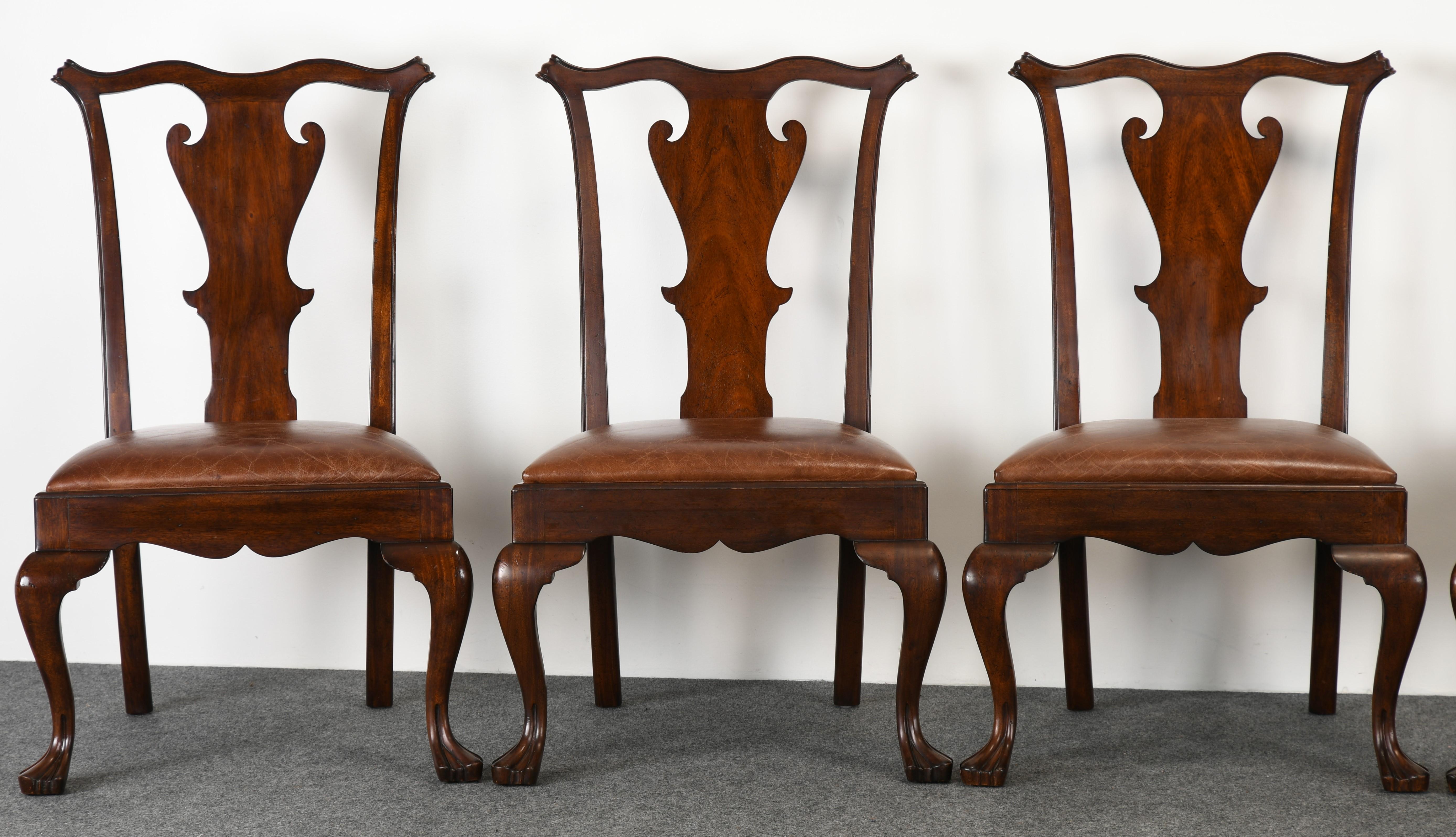 Set of Eight Ralph Lauren Queen Anne Chairs, 20th Century 1