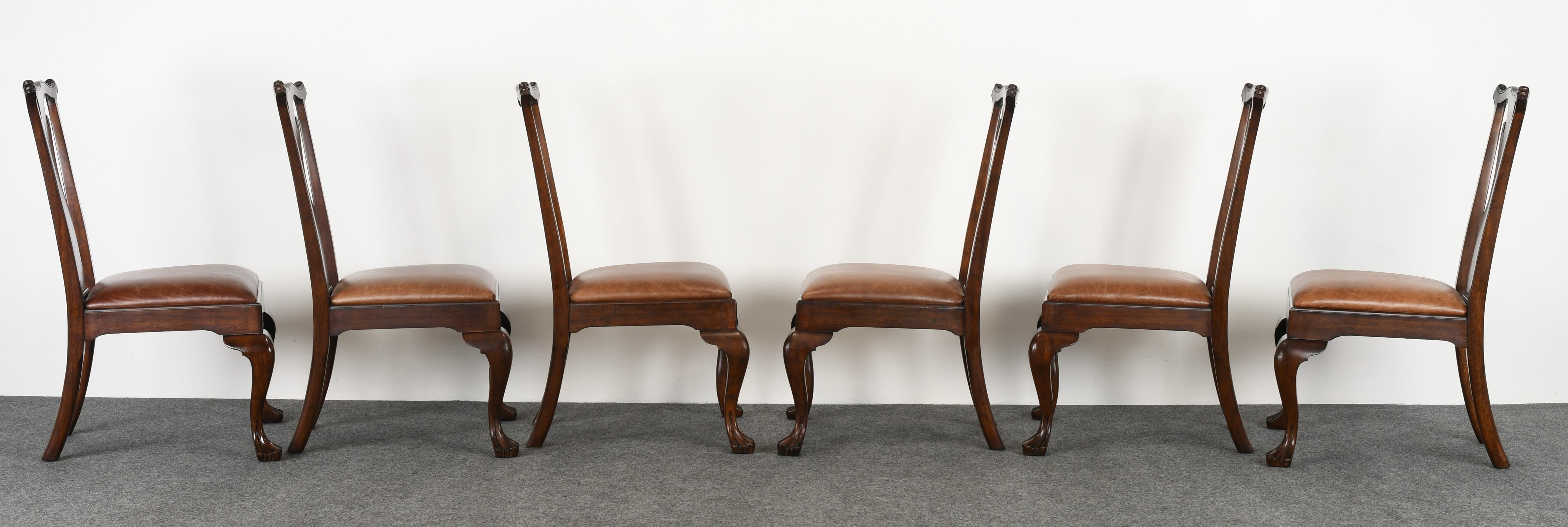Set of Eight Ralph Lauren Queen Anne Chairs, 20th Century 2