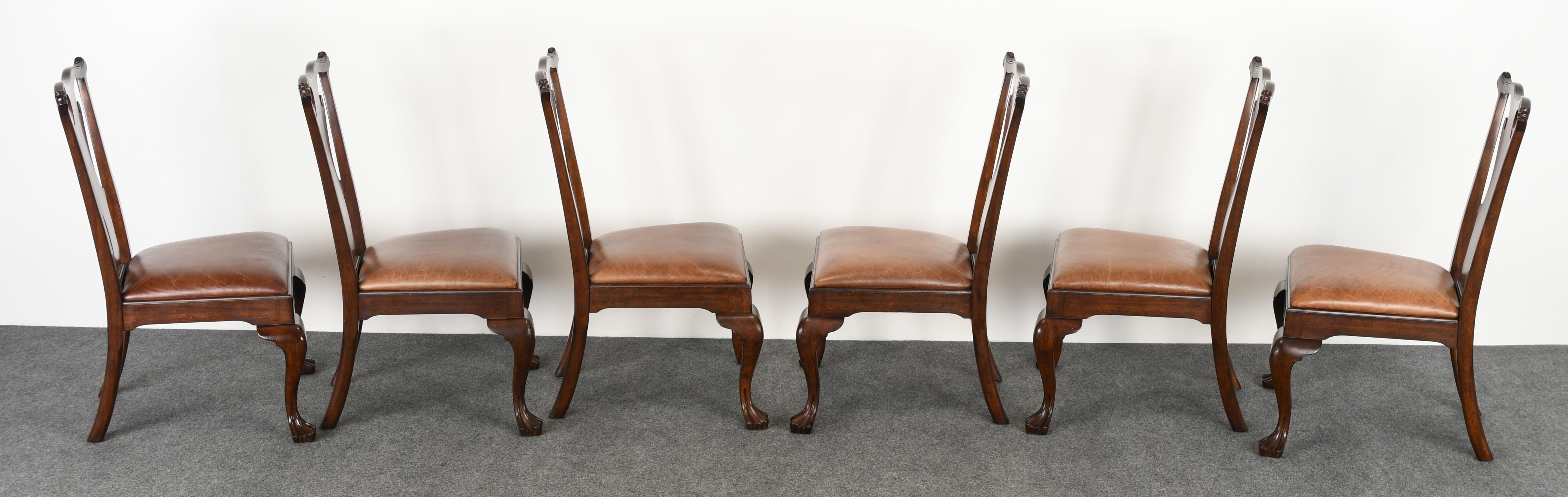 Set of Eight Ralph Lauren Queen Anne Chairs, 20th Century 3