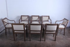 Set of Eight "Regency" Armchairs by Karl Springer