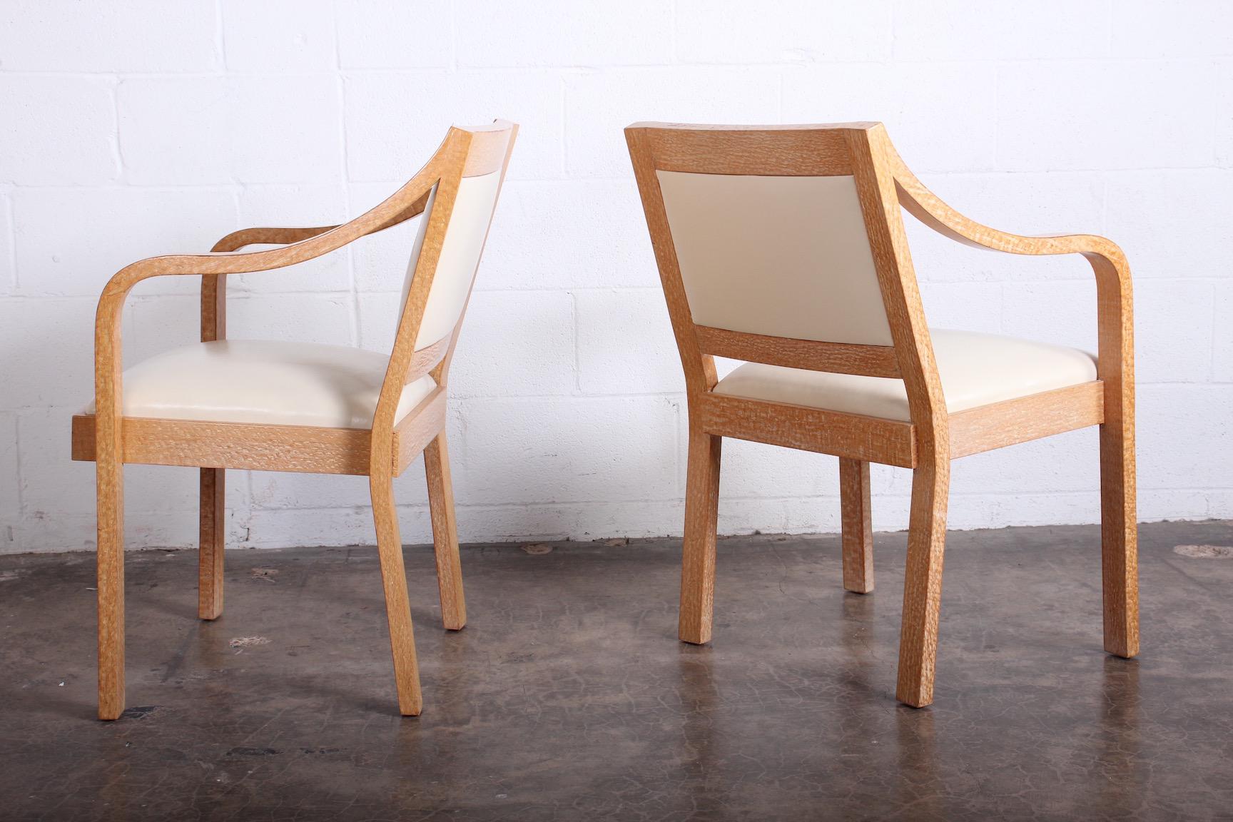 Ensemble de huit fauteuils « Regency » en bois de dentelle de Karl Springer en vente 6