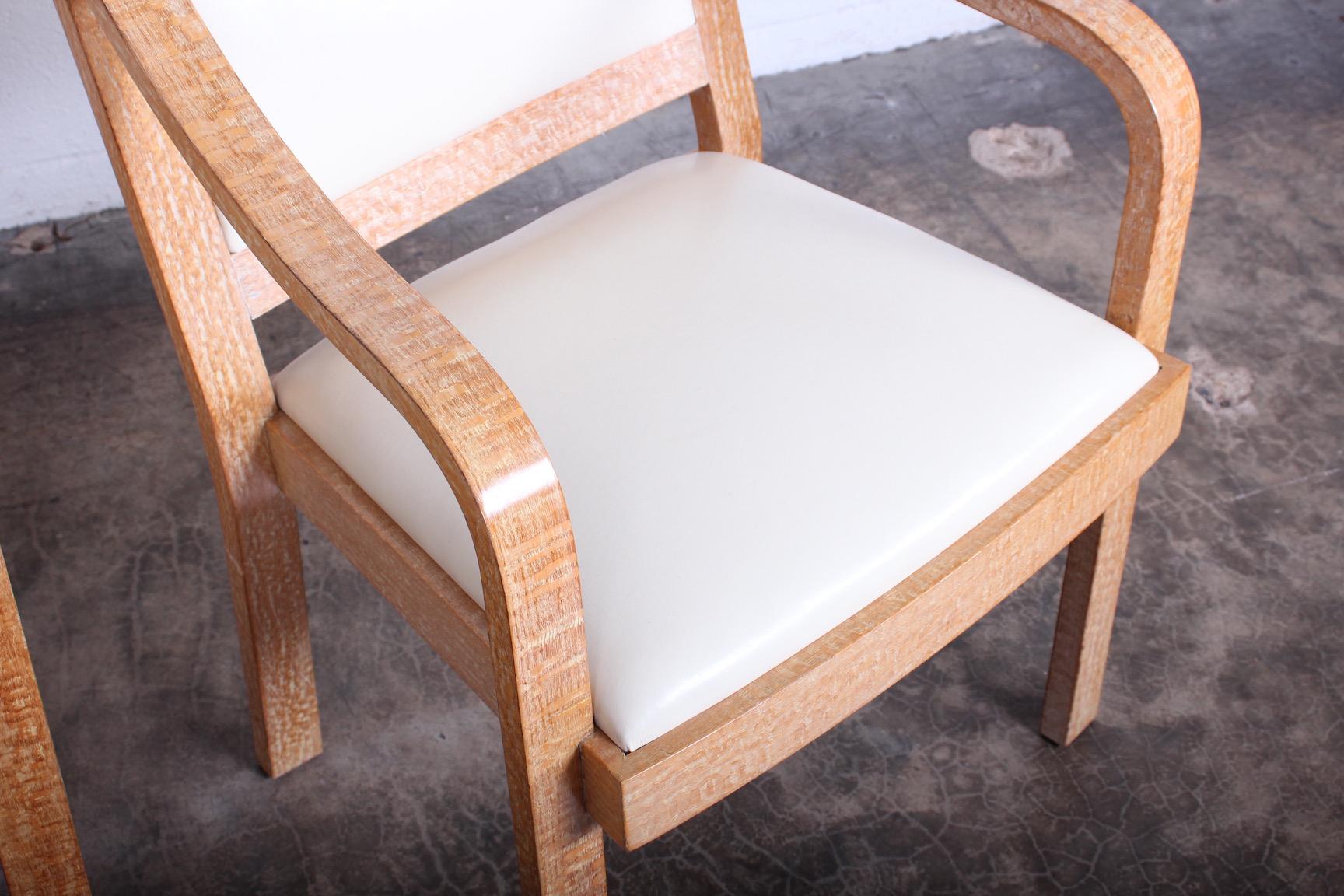 Ensemble de huit fauteuils « Regency » en bois de dentelle de Karl Springer en vente 8