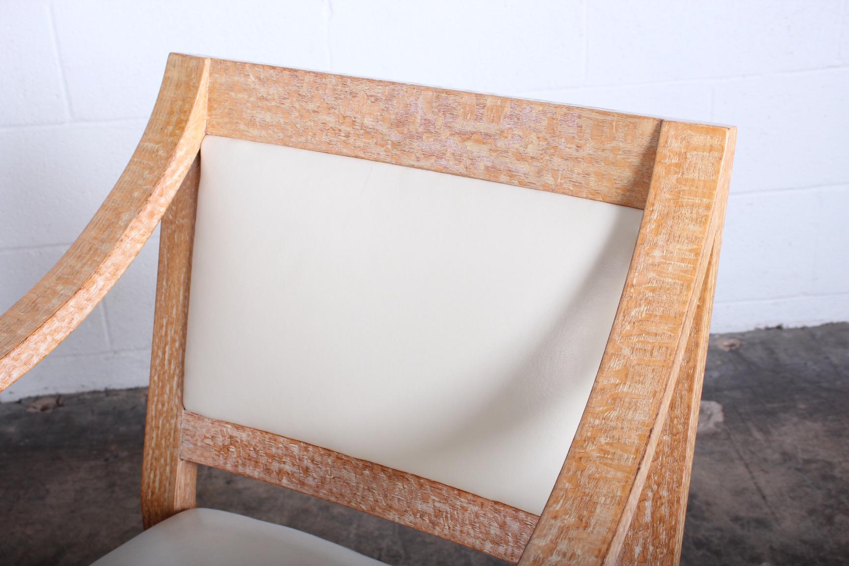 Ensemble de huit fauteuils « Regency » en bois de dentelle de Karl Springer en vente 10