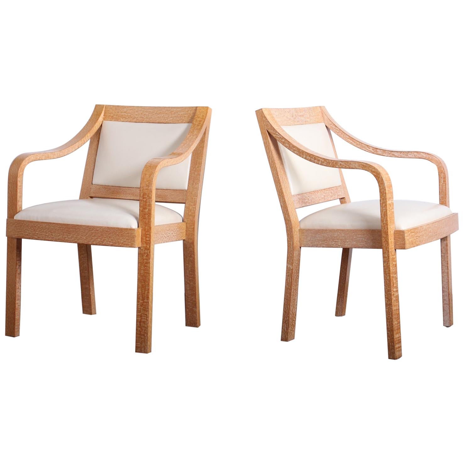 Ensemble de huit fauteuils « Regency » en bois de dentelle de Karl Springer en vente