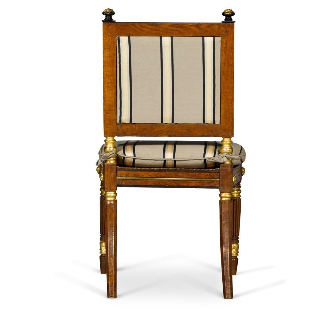 Set di otto sedie da pranzo Regency, ex collezione di Edmond e Lily Safra In condizioni buone in vendita a London, GB