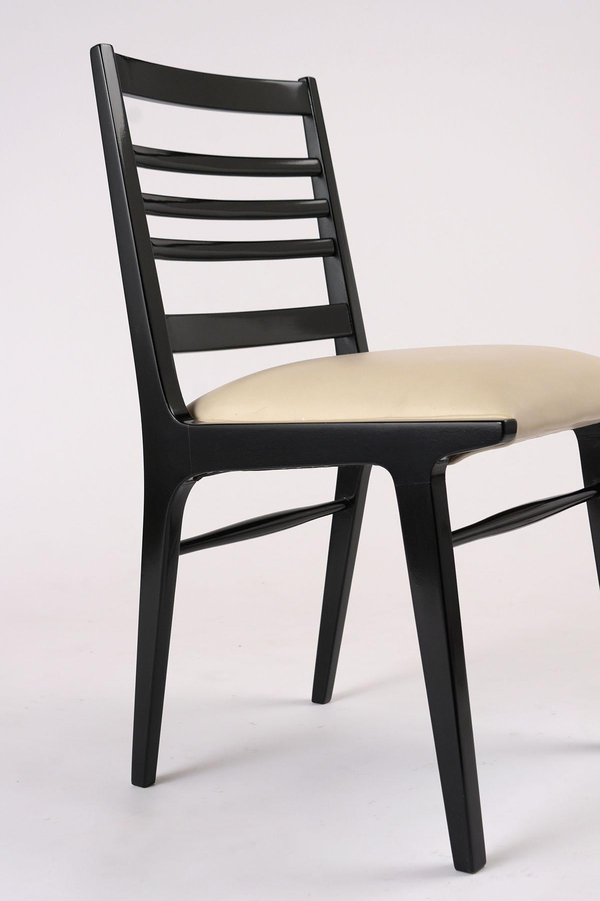 Mid-20th Century Set of Eight Mid-Century Dining Chairs