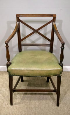 Set of Eight Regency Mahogany Dining Chairs
