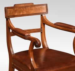 Set of Eight Regency Mahogany Dining Chairs