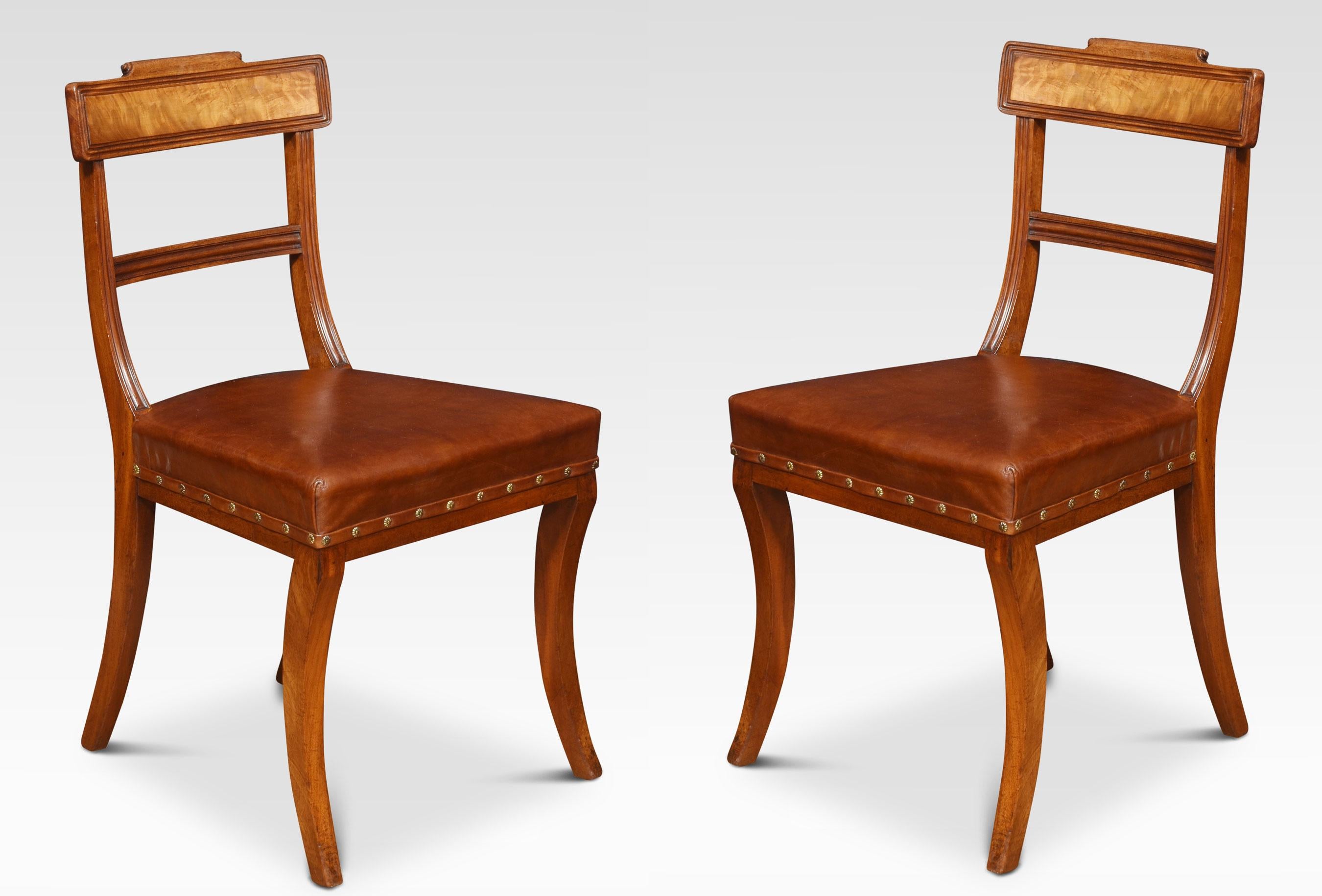 Set of Eight Regency Mahogany Dining Chairs For Sale 1