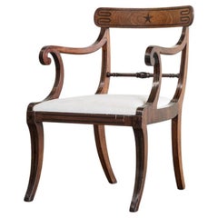 Antique Set of Eight Regency Mahogany Dining Chairs, Incl. Pair of Elbow 'Carver' chairs