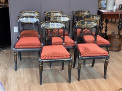 Set di otto sedie da pranzo in stile Regency di John Rosselli & Assoc.