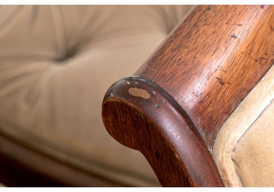 Set Of Eight Regency Style Tufted Dining Chairs For Restoration 1