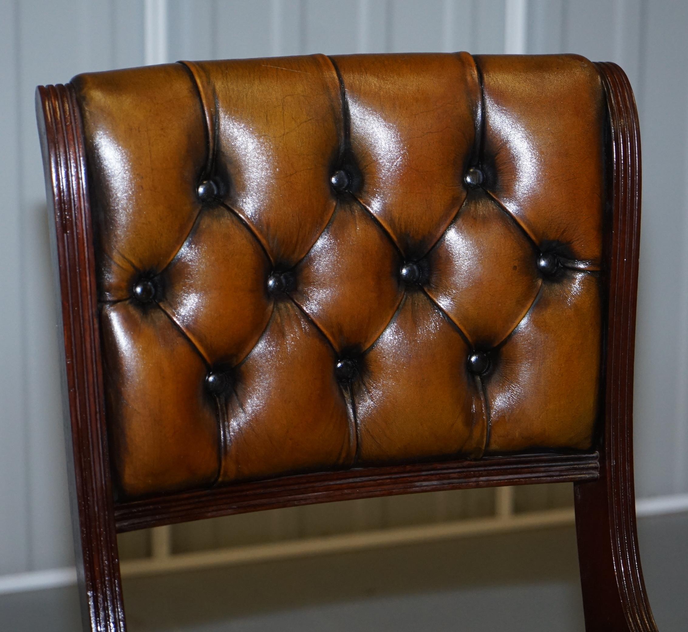 chesterfield style dining chairs