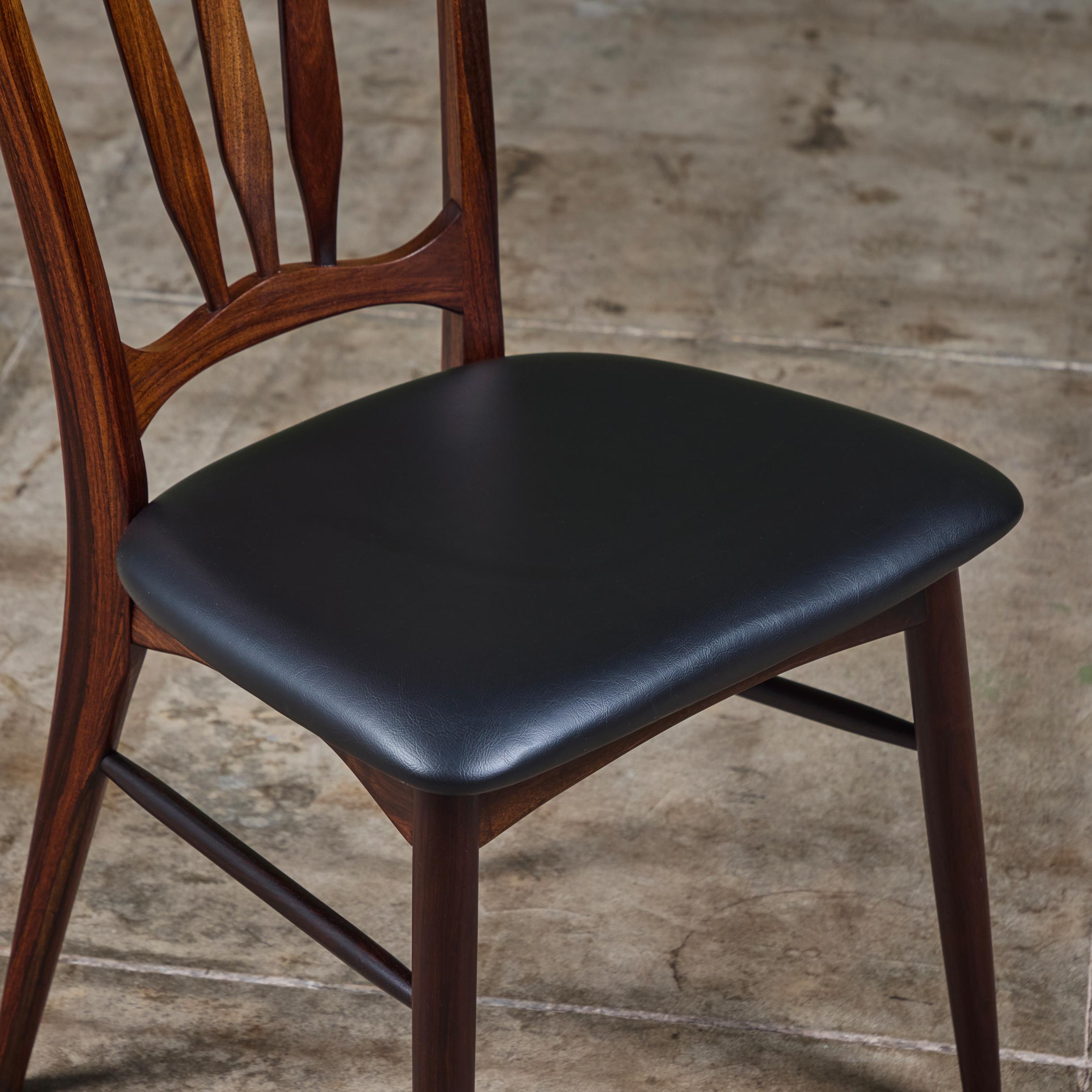 Set of Eight Rosewood Dining Chairs by Niels Koefoed for Koefoeds Hornslet 9