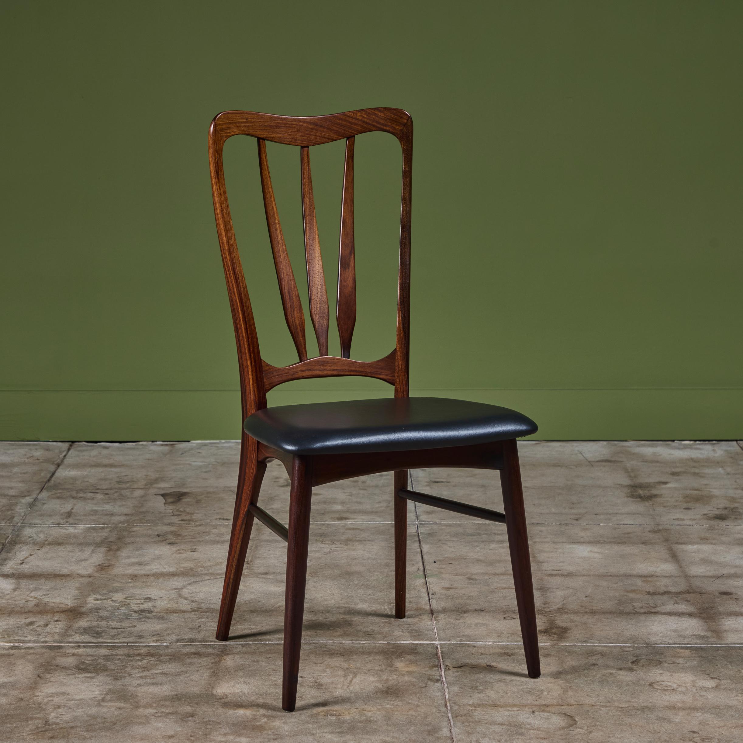 Set of Eight Rosewood Dining Chairs by Niels Koefoed for Koefoeds Hornslet 2