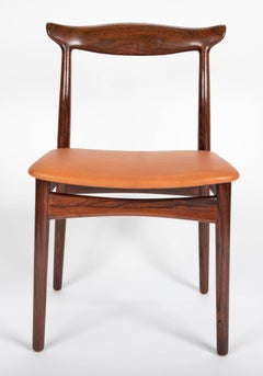 Set of Eight Rosewood Dining Chairs Designed by Eric Worts