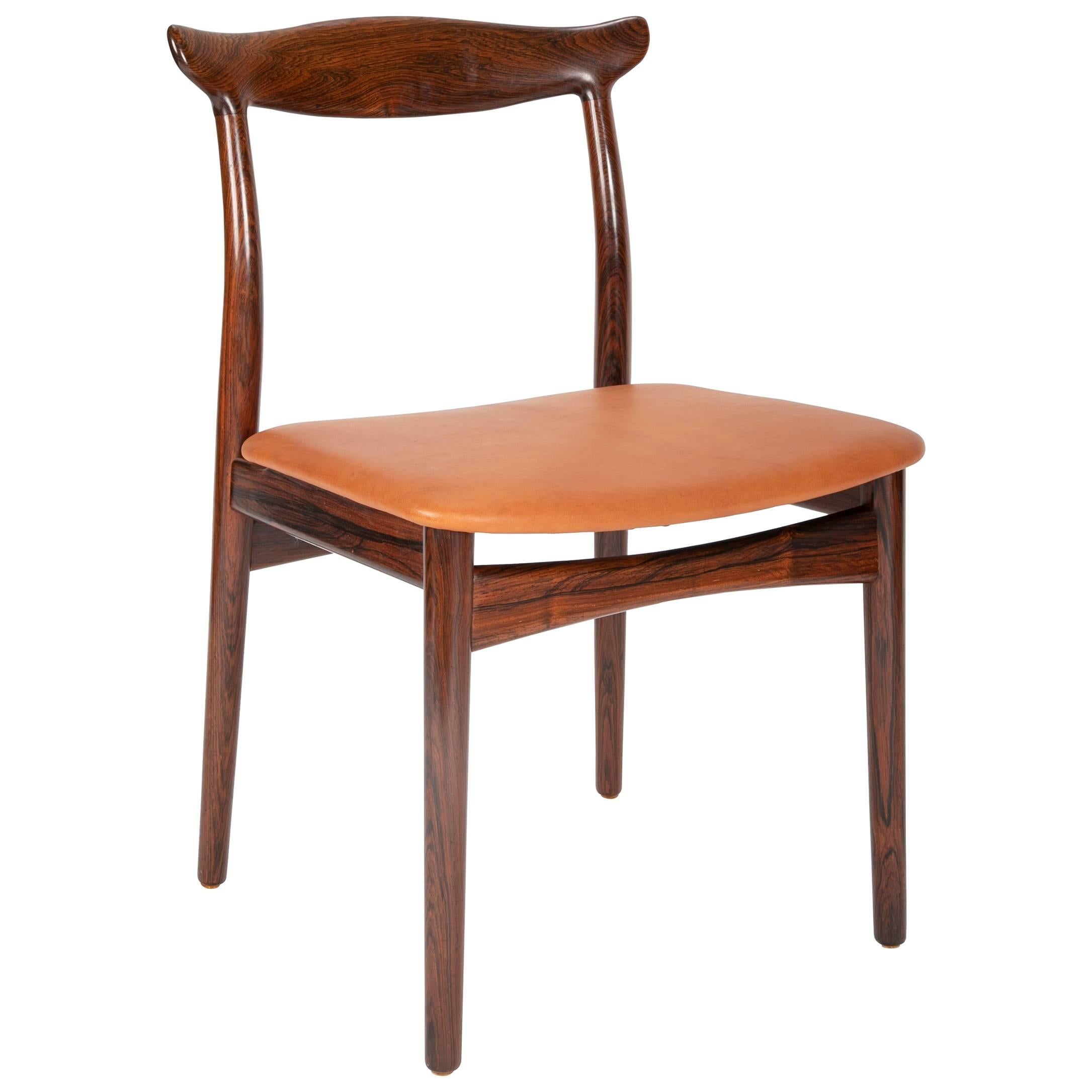 Set of Eight Rosewood Dining Chairs Designed by Eric Worts