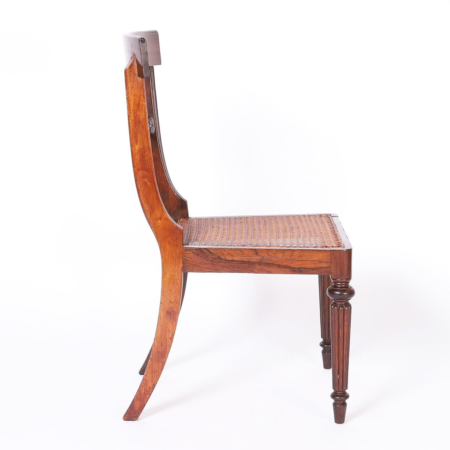 English Set of Eight Rosewood Dining Chairs