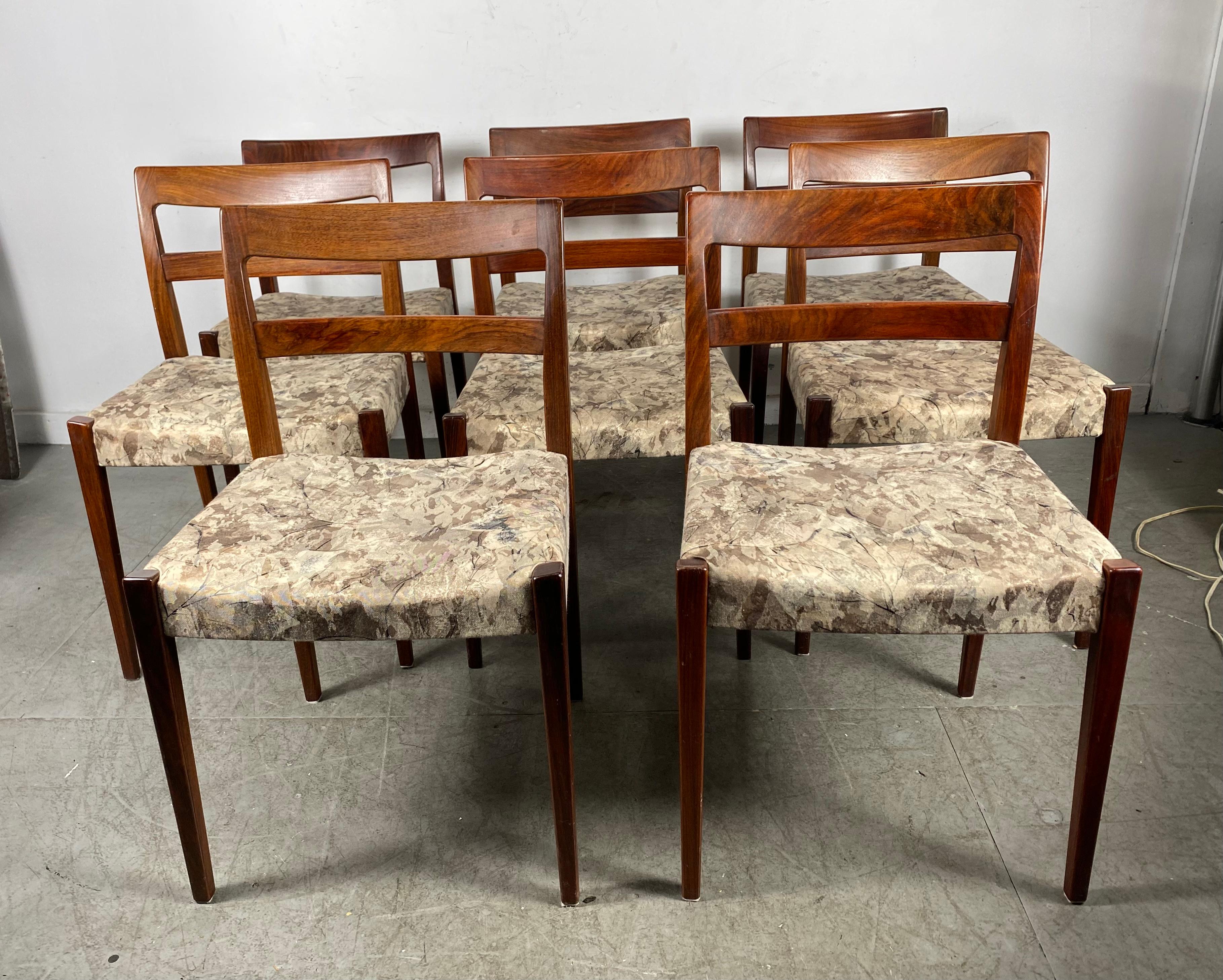 Set of Eight Rosewood Dining Chairs Nils Jonsson for Troeds, Bjärnum In Good Condition In Buffalo, NY