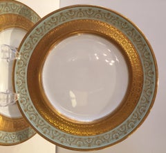 Set of Eight Royal Doulton Dinner/Service Plates, circa 1900-1920