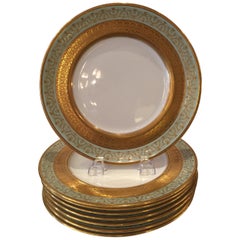 Set of Eight Royal Doulton Dinner/Service Plates, circa 1900-1920