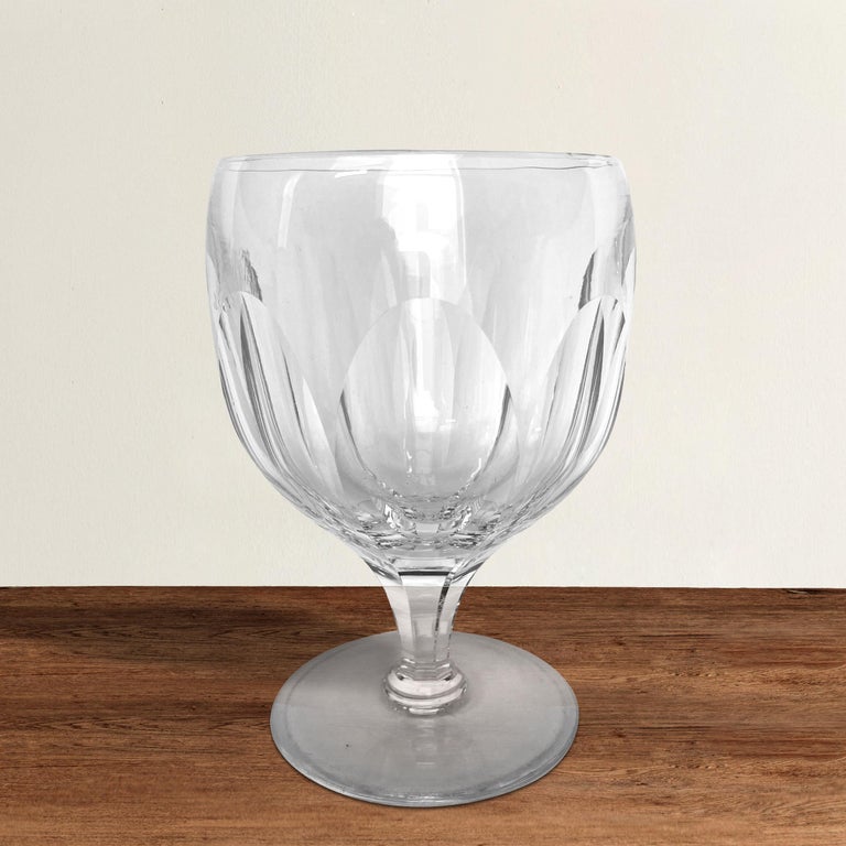 Set Of Eight Royal Yacht Crystal Wine Goblets For Sale At 1stdibs
