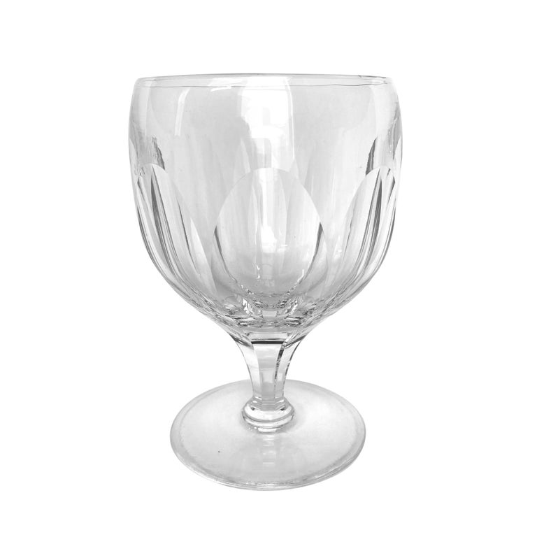 Set Of Eight Royal Yacht Crystal Wine Goblets For Sale At 1stdibs
