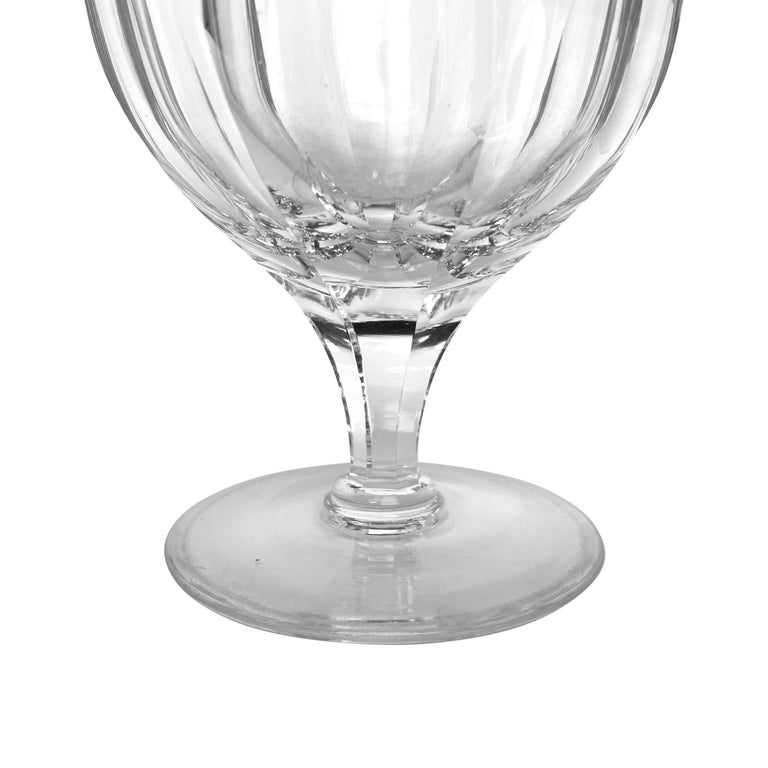 Set Of Eight Royal Yacht Crystal Wine Goblets For Sale At 1stdibs