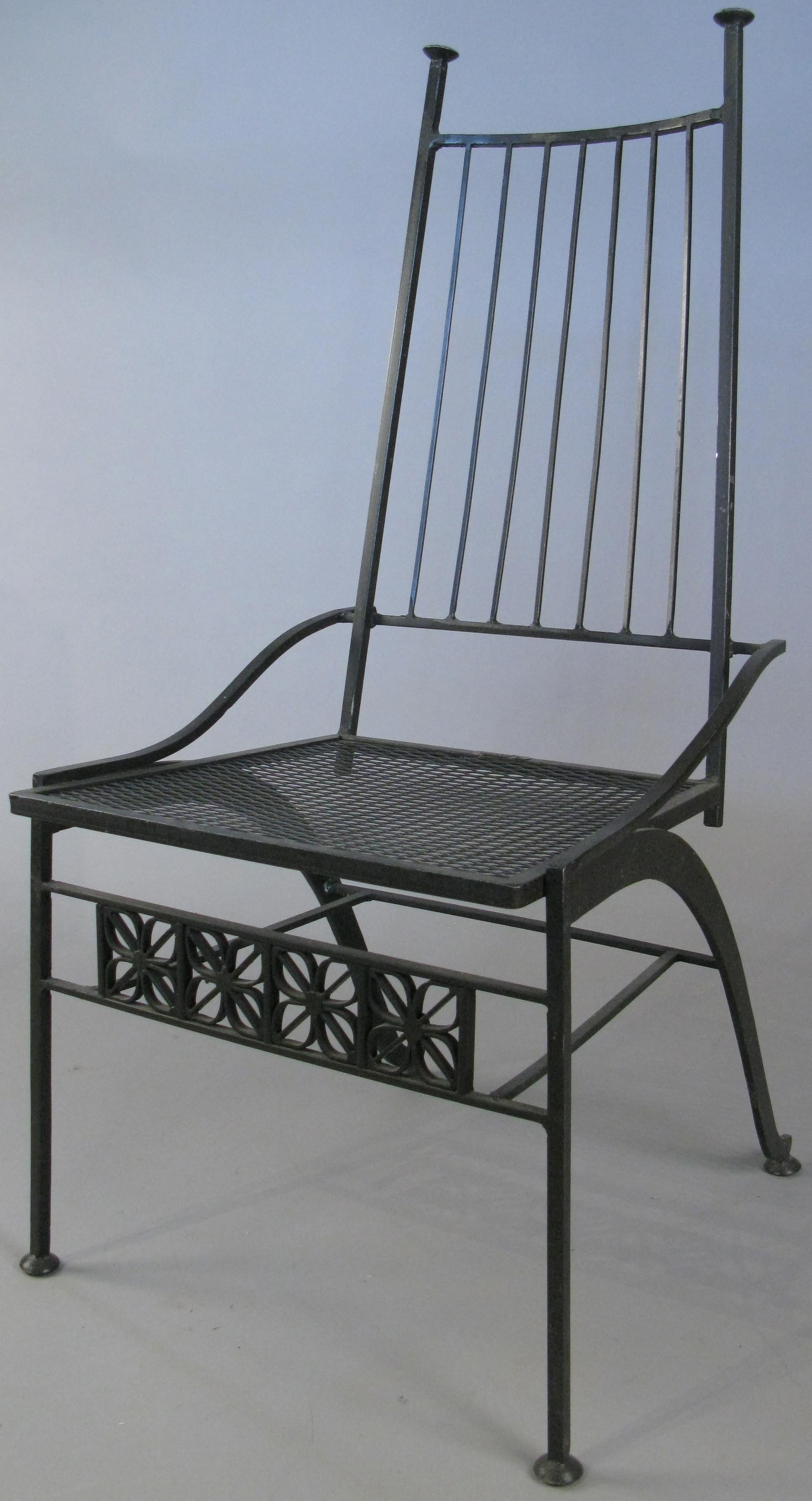 Set of Eight Salterini El Prado Chairs, circa 1950 In Good Condition In Hudson, NY