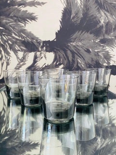 Mid-Century Modern Smoked Grey Cocktail Glasses, Set of 8, Denmark, C. 1960s