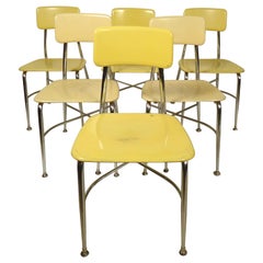Set of Eight School Chairs by Wakefield