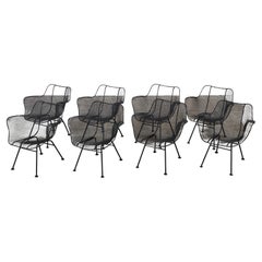 Used Set of Eight "Sculptura" Patio Armchairs by Russell Woodard