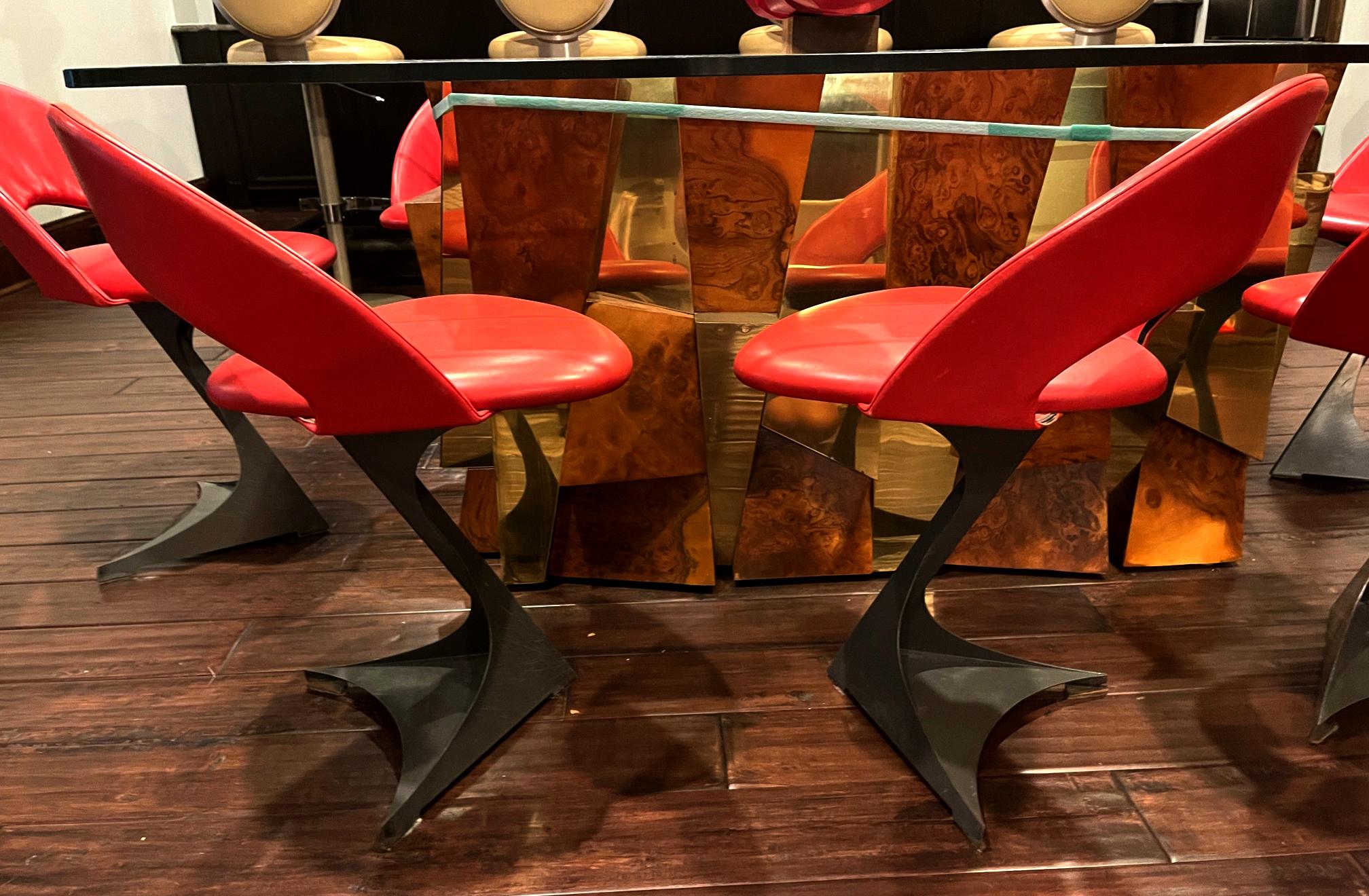Swiss Set of Eight Sculptural Chairs by Santiago Calatrava for De Sede For Sale