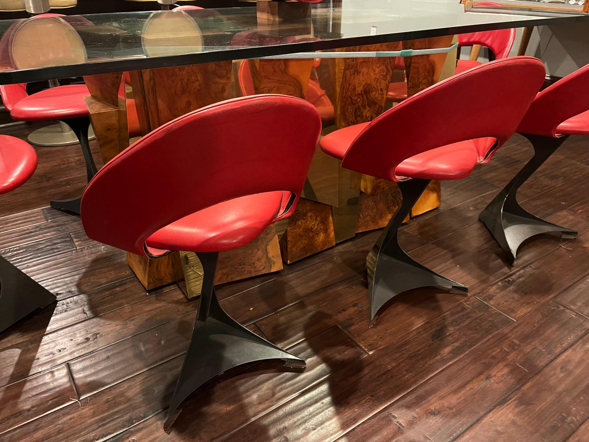 Late 20th Century Set of Eight Sculptural Chairs by Santiago Calatrava for De Sede For Sale
