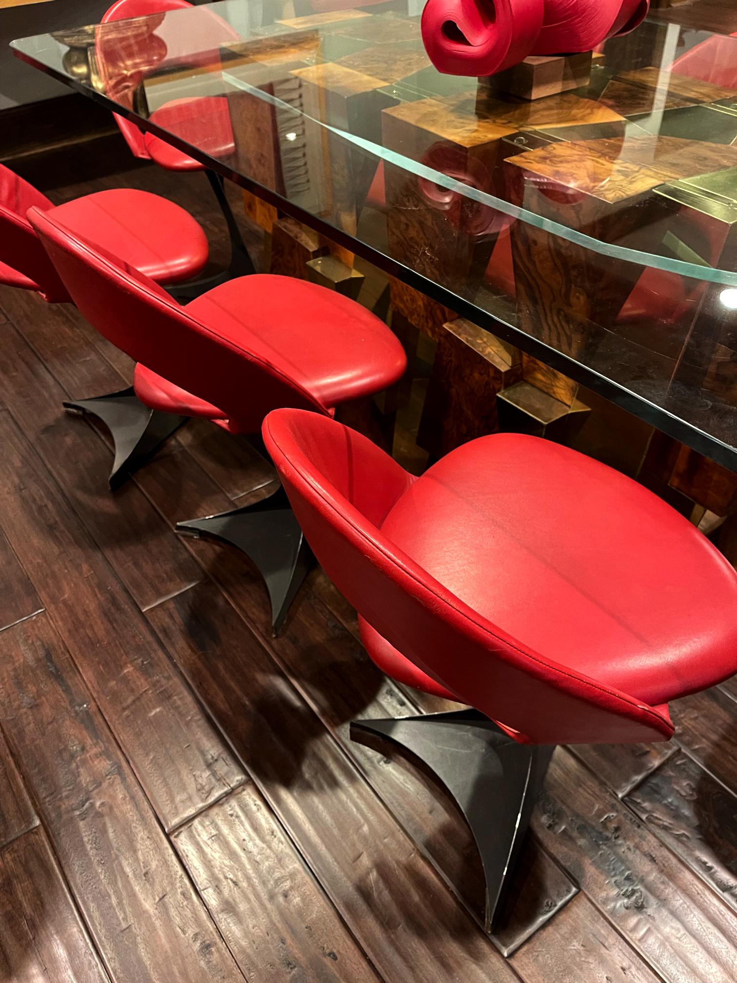 Set di otto sedie scultoree di Santiago Calatrava per De Sede in vendita 1