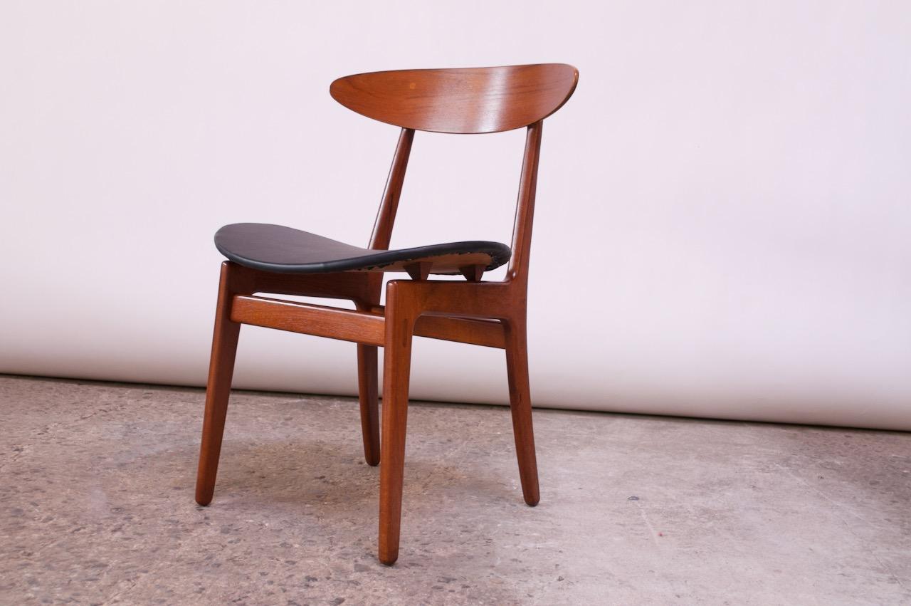 Set of Eight Sculptural Danish Teak Dining Chairs by Vilhelm Wohlert for Søborg 4